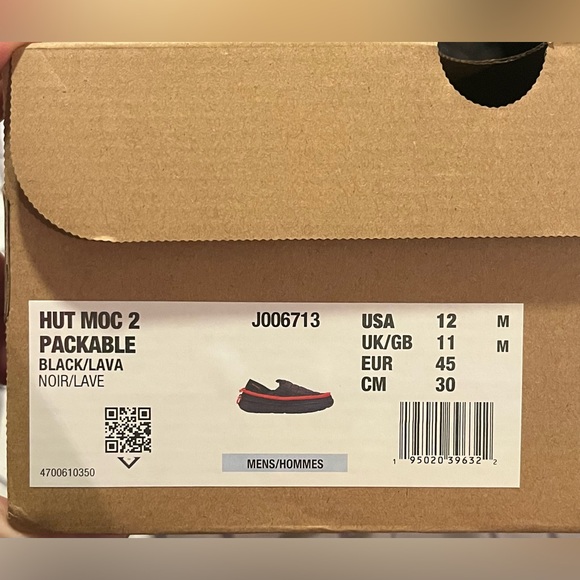Merrell Men's Black and Red Hut Moc 2 Packable shoes size 12 new in box - Picture 9 of 10